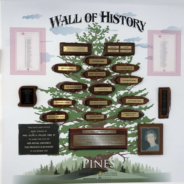 The Pines Retirement Home Wall of History